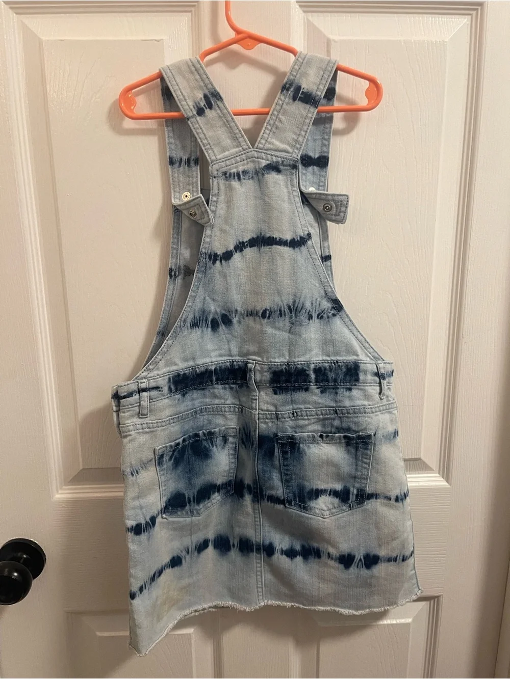 The Children's Place Blue Tie-Dye Denim Overall Dress - Picture 5 of 5